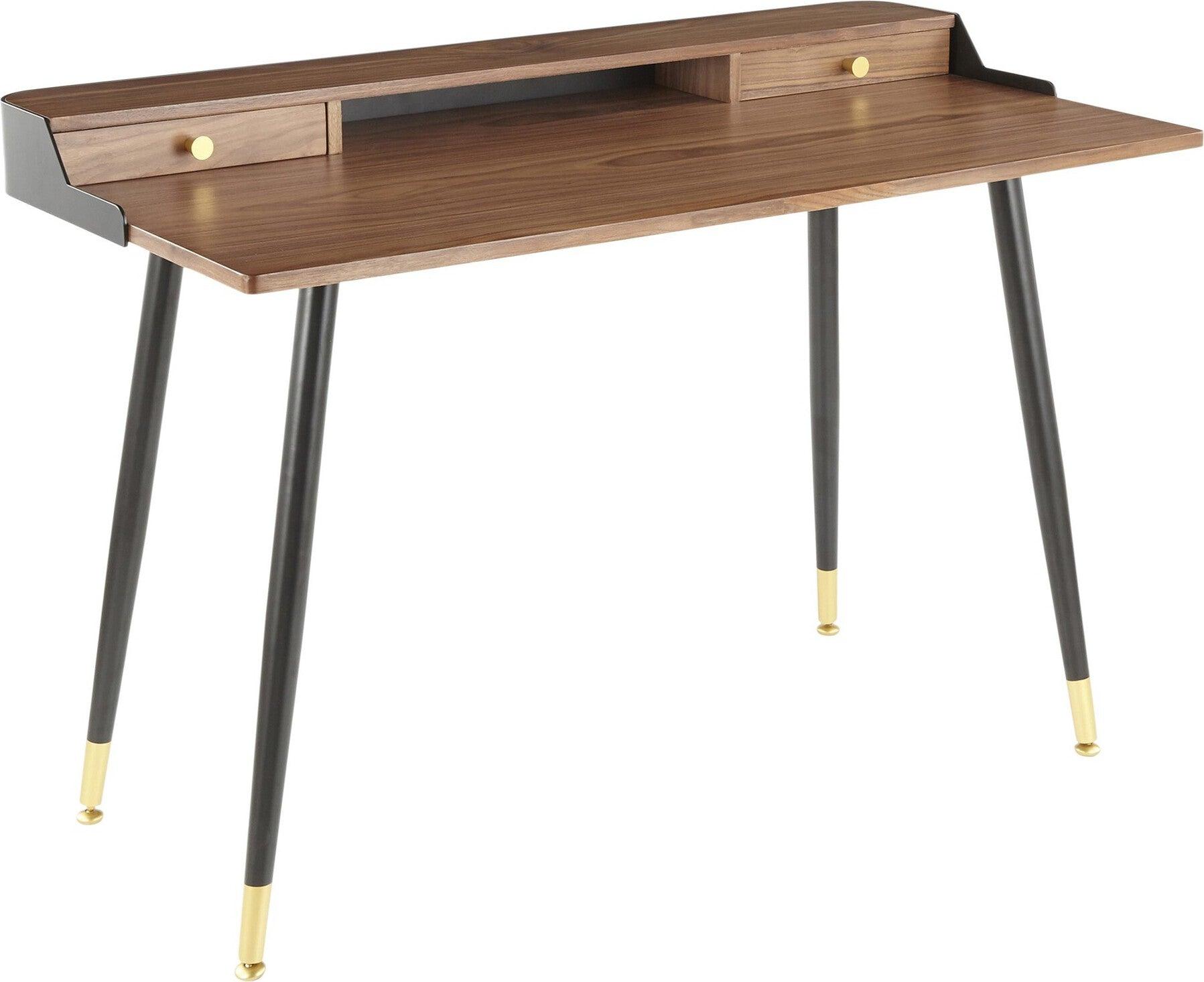 Lumisource Desks - Harvey Desk Black & Gold