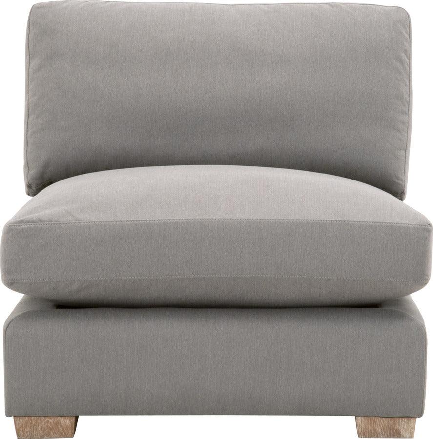 Essentials For Living Accent Chairs - Hayden Modular Taper 1-Seat Armless Sofa Chair Natural Gray Oak