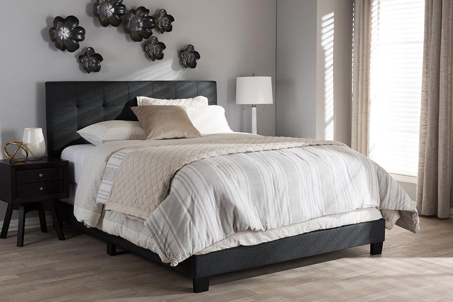 Wholesale Interiors Beds - Brookfield Queen Bed Dark Gray