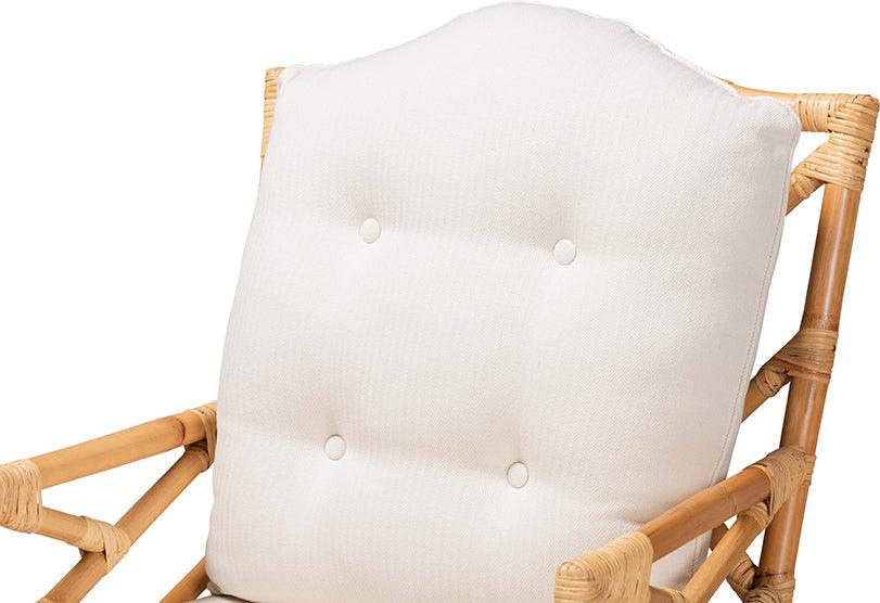 Wholesale Interiors Accent Chairs - Sonia Modern and Contemporary Natural Finished Rattan Armchair