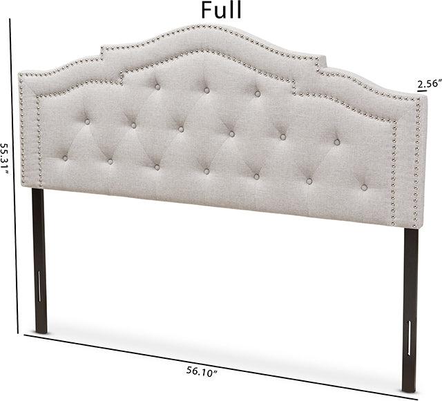 Wholesale Interiors Headboards - Edith Full Headboard Grayish Beige