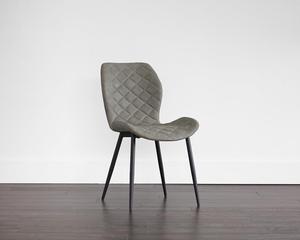 SUNPAN Dining Chairs - Lyla Dining Chair - Black - Antique Grey (Set of 2)