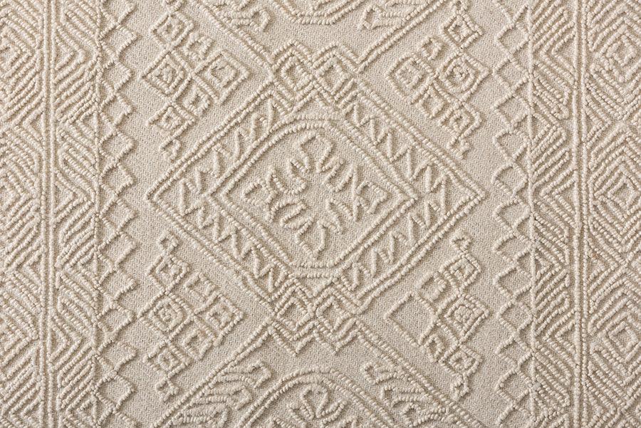 Wholesale Interiors Indoor Rugs - Linwood Modern and Contemporary Ivory Hand-Tufted Wool Area Rug