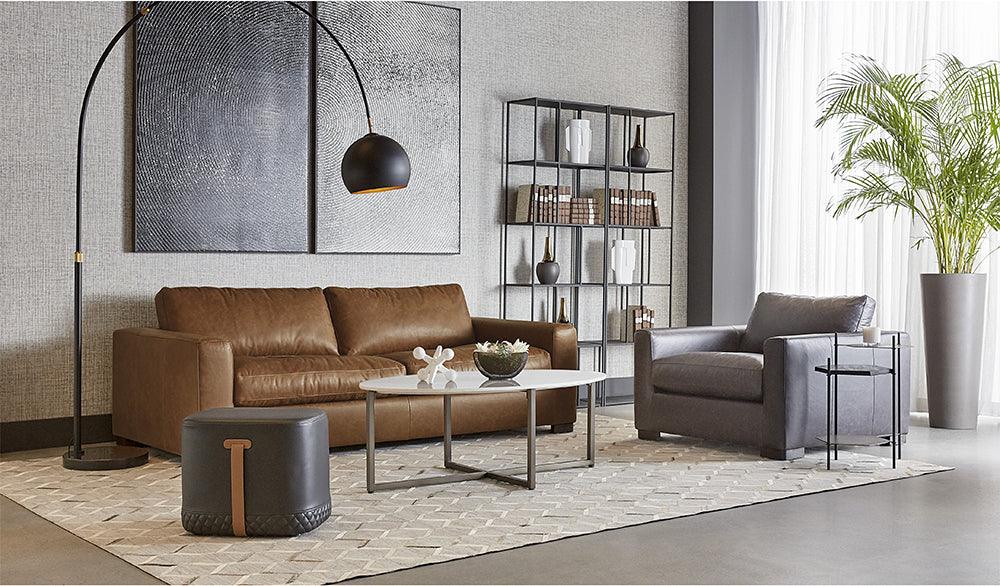 SUNPAN Side & End Tables - Hexall Side Table Black Marble