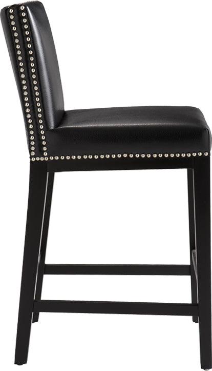 SUNPAN Barstools - Vintage Counter Stool - Coal Black
