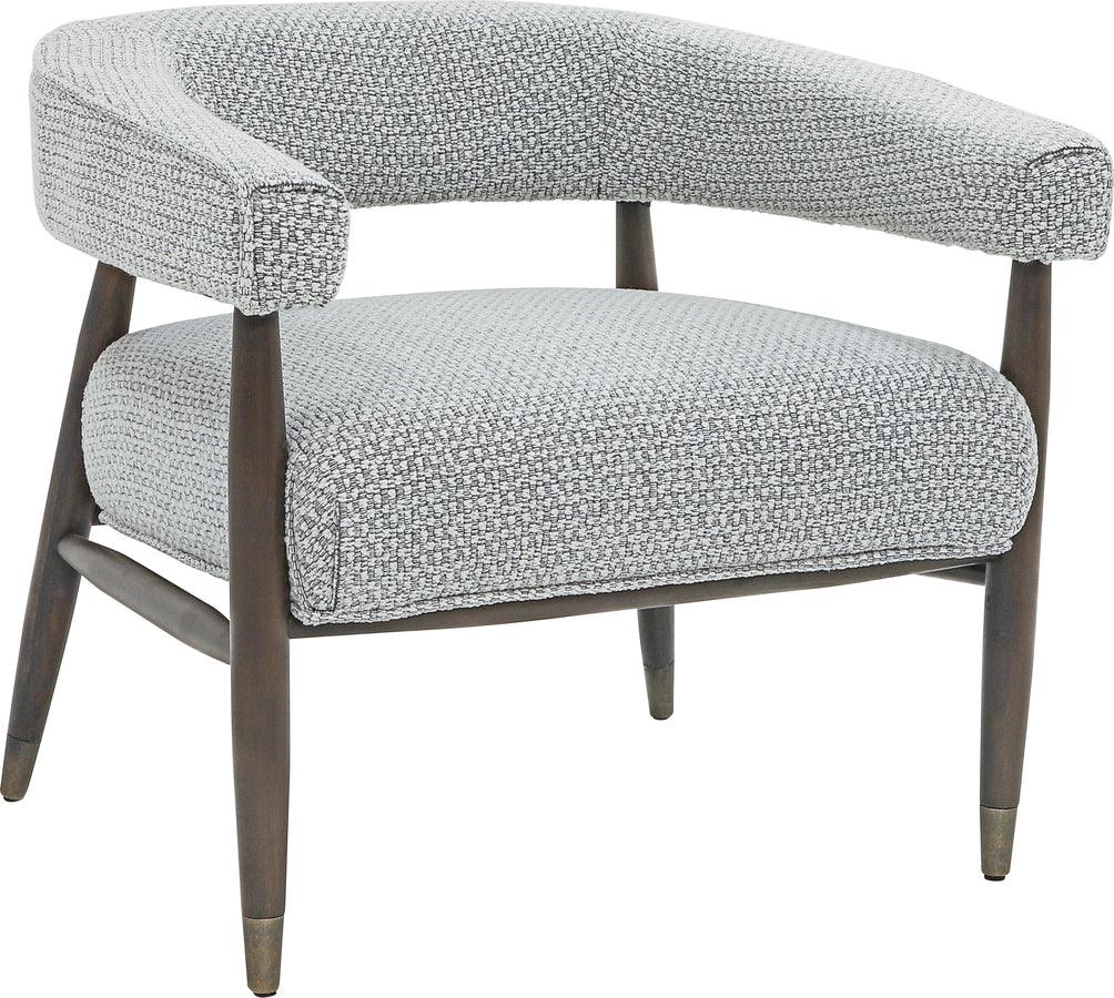 Wood, Eclectic Accent Chair, Gray