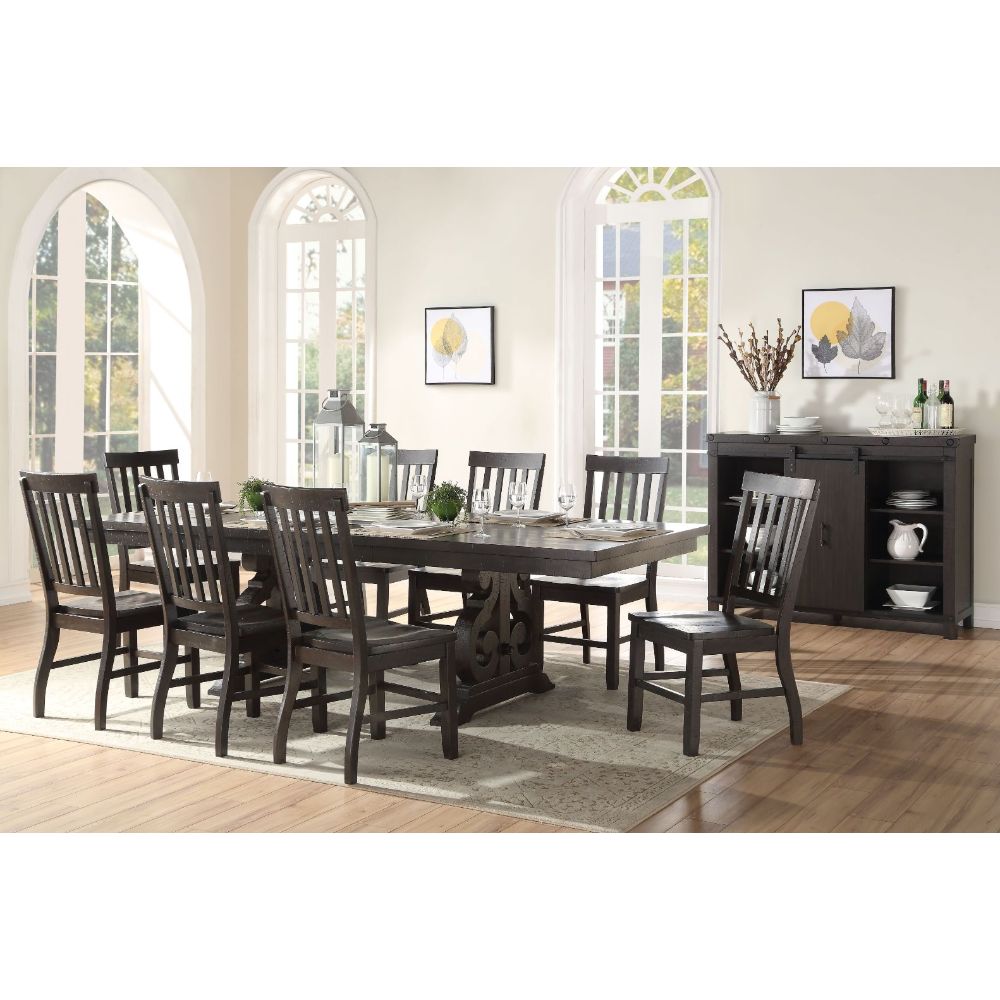 Maisha Dining Table, Rustic Walnut (1Set/2Ctn)