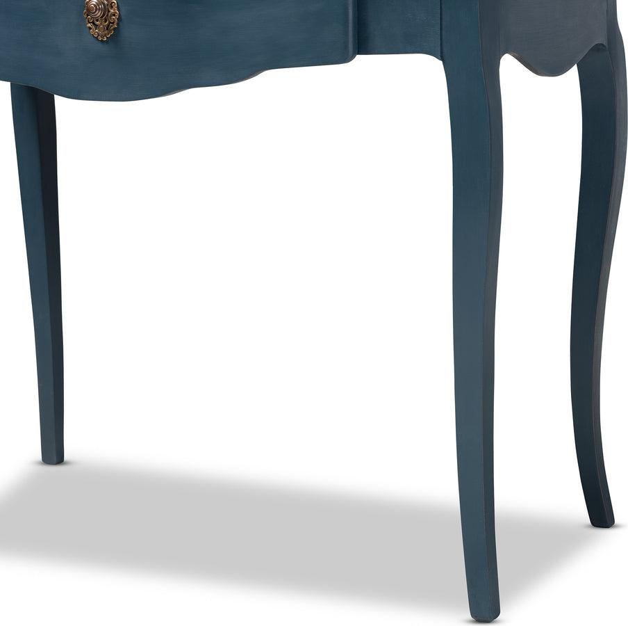 Wholesale Interiors Desks - Celestine French Provincial Blue Spruce Finished Wood Accent Writing Desk