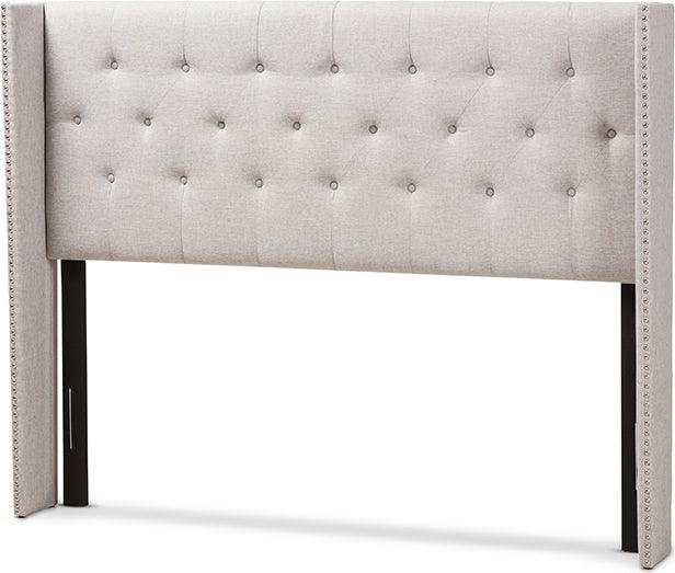 Wholesale Interiors Headboards - Ally King Headboard Grayish Beige