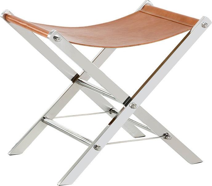 SUNPAN Ottomans & Stools - Ryder Stool Stainless Steel Tan