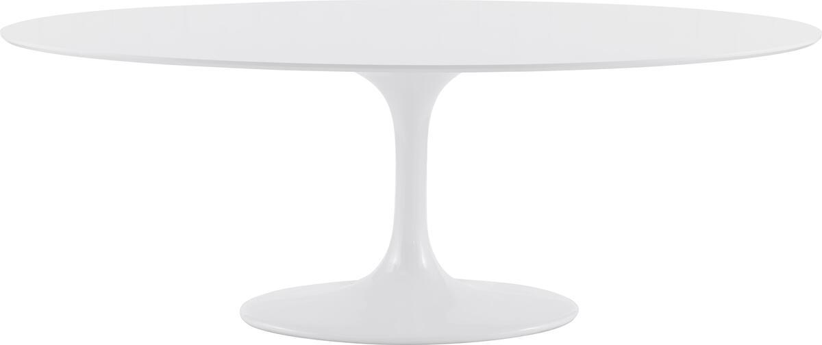 Euro Style Dining Tables - Astrid 79" Oval Dining Table in White