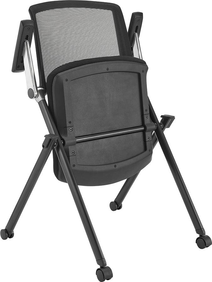 Euro Style Task Chairs - Reino Stacking Visitor Chair Black- Set of 2