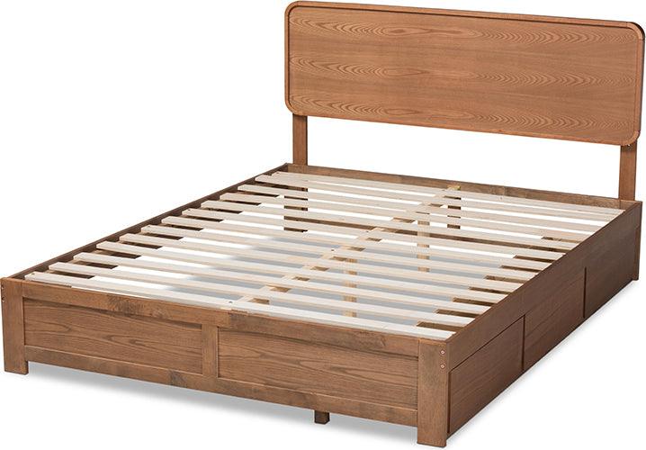 Wholesale Interiors Beds - Eleni King Storage Bed Ash Walnut