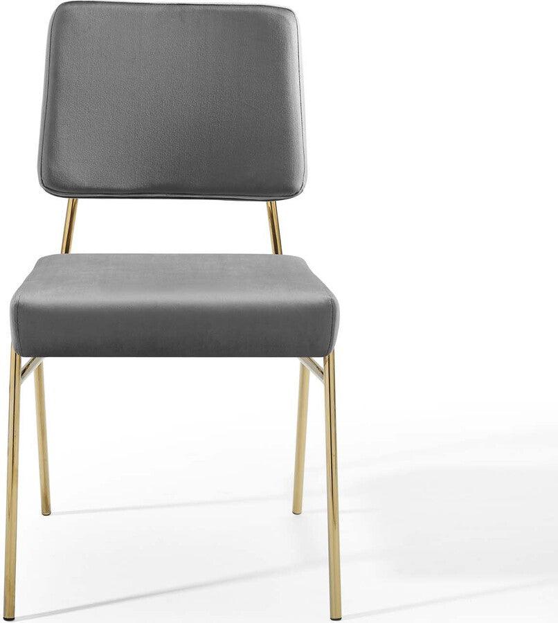Modway Dining Chairs - Craft Performance Dining Side Chair Gold & Gray