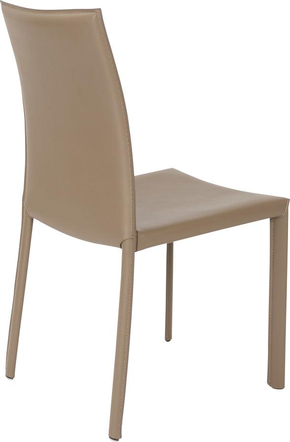 Euro Style Dining Chairs - Hasina Dining Chair in Taupe - Set of 2