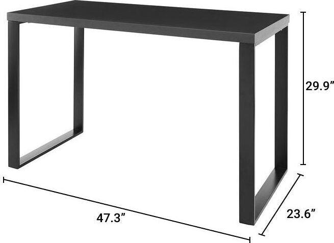 Euro Style Desks - Dillon Desk Matte Anthracite & Matte Black