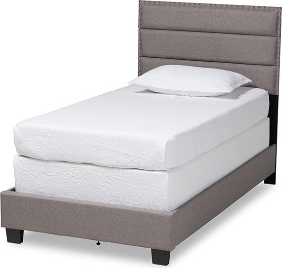 Wholesale Interiors Beds - Ansa Twin Bed Gray & Black