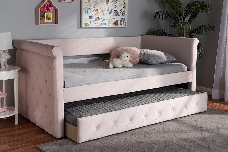 Wholesale Interiors Daybeds - Amaya 86.22" Daybed Light Pink