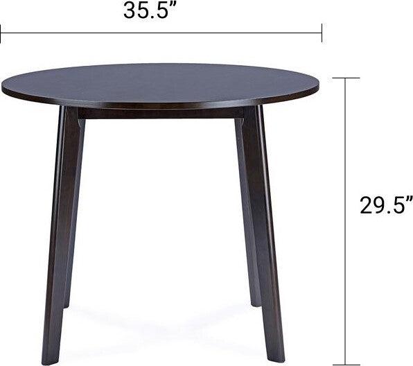 Wholesale Interiors Dining Tables - Debbie Round Dining Table Dark Brown