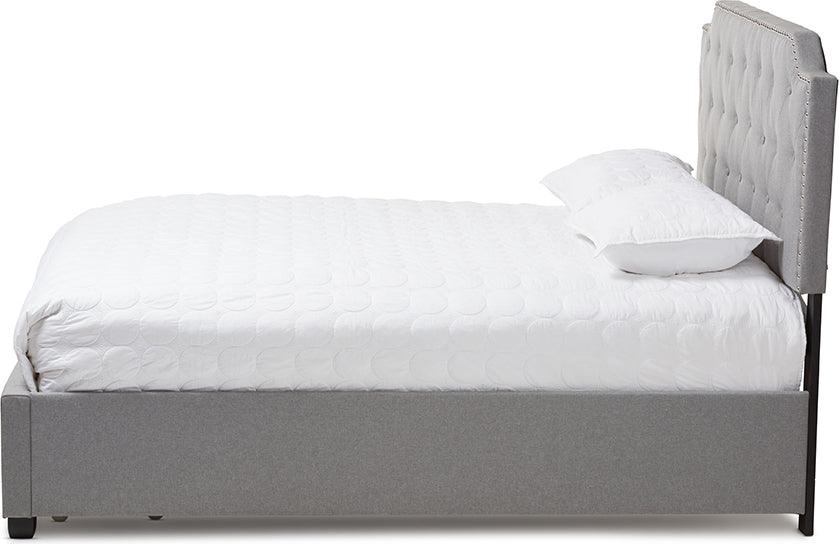 Wholesale Interiors Beds - Aubrianne King Storage Bed Gray