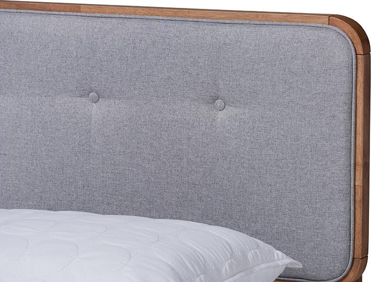Wholesale Interiors Beds - Dilara Full Bed Gray & Walnut