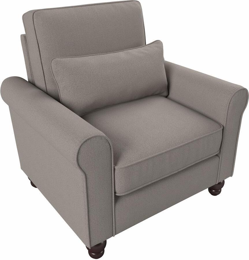 Bush Business Furniture Accent Chairs - Accent Chair with Arms Beige Herringbone Fabric K