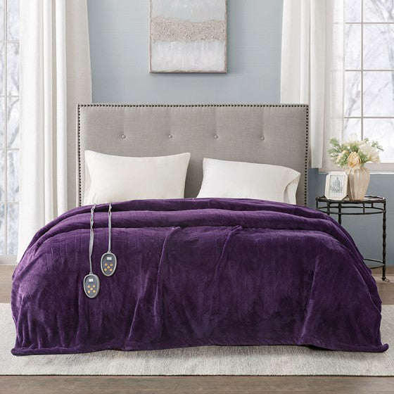 Olliix.com Heated Blankets - Blanket Purple Twin