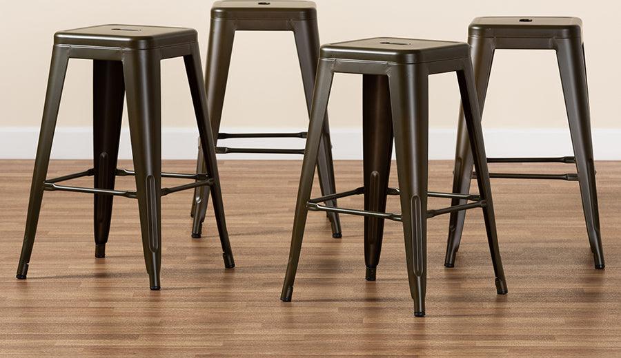 Wholesale Interiors Barstools - Horton Counter Stool Dark Gray (Set of 4)