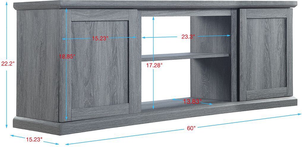 Manhattan Comfort TV & Media Units - Franklin 60" TV Stand in Grey