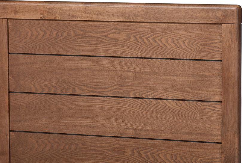 Wholesale Interiors Beds - Gabriela Full Bed Dark Gray & Ash walnut