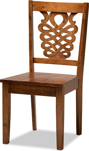 Wholesale Interiors Dining Sets - Mina Walnut Brown Finished Wood 5-Piece Dining Set