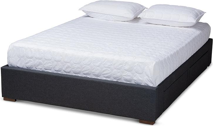 Wholesale Interiors Beds - Leni King Storage Bed Charcoal