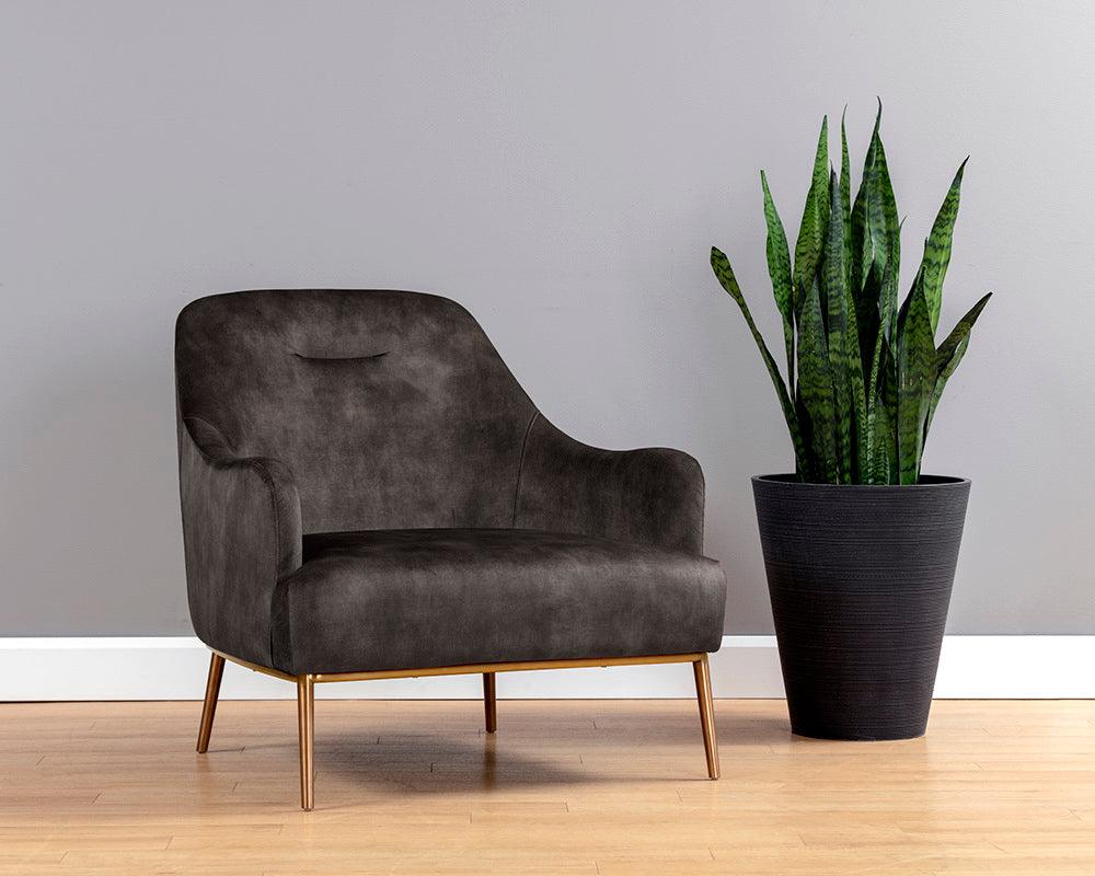 SUNPAN Accent Chairs - Cameron Lounge Chair Nono Shitake
