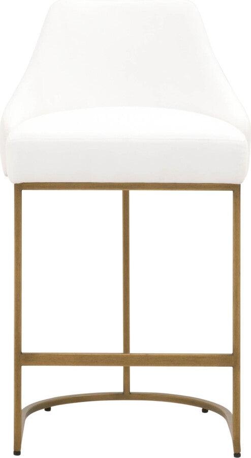 Essentials For Living Barstools - Parissa Counter Stool Set of 2 Brushed Gold