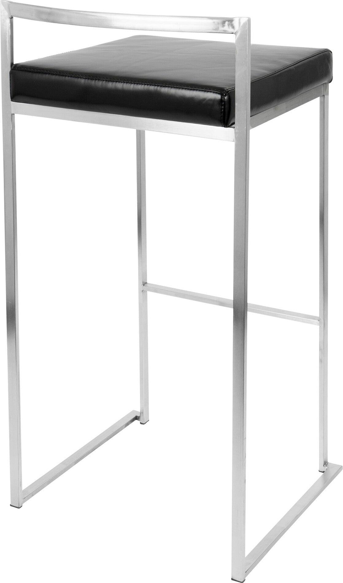 Lumisource Barstools - Fuji Stacker Barstool Black (Set of 2)