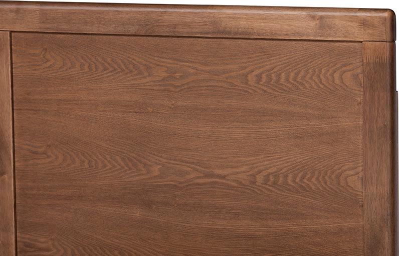 Wholesale Interiors Beds - Allegra Queen Bed Dark Gray & Ash walnut