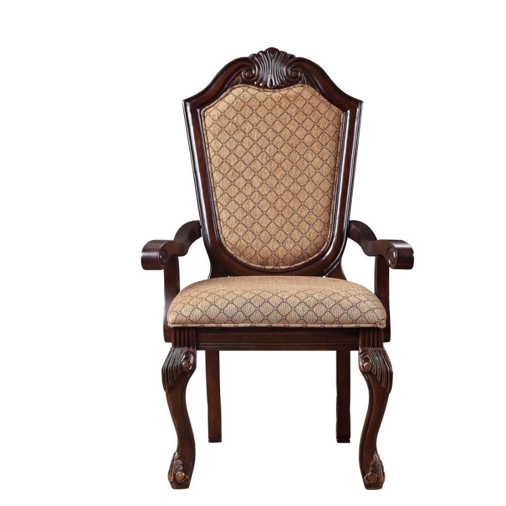 ACME Dining Chairs - ACME Chateau De Ville Arm Chair (Set-2), Espresso