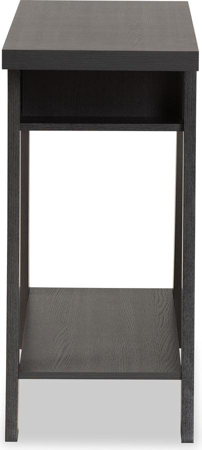 Wholesale Interiors Consoles - Herman Modern and Contemporary Dark Brown Finished Wood 1-Drawer Console Table