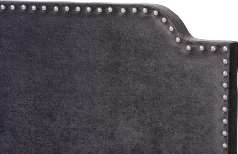 Wholesale Interiors Beds - Darcy King Bed Dark Gray