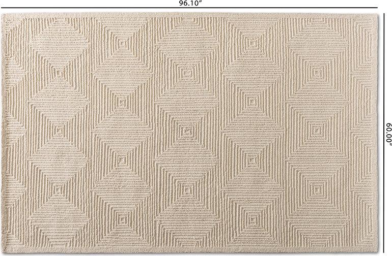 Wholesale Interiors Indoor Rugs - Sovanna Modern and Contemporary Ivory Hand-Tufted Wool Area Rug