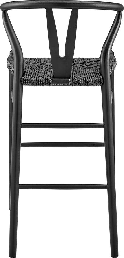 Euro Style Barstools - Evelina Outdoor Bar Stool Black