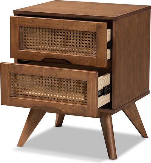 Wholesale Interiors Nightstands & Side Tables - Barrett Nightstand Walnut Brown