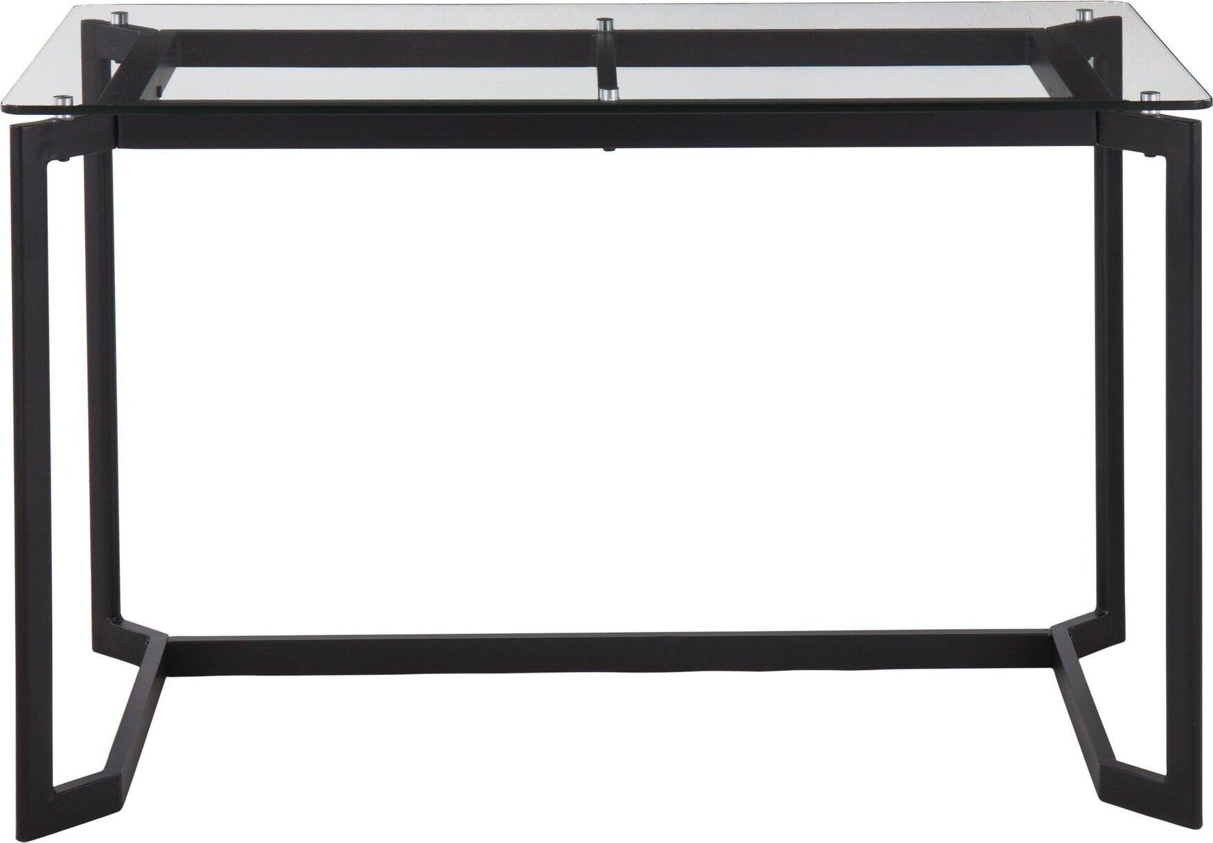 Lumisource Desks - Masters Office Desk Black & Clear