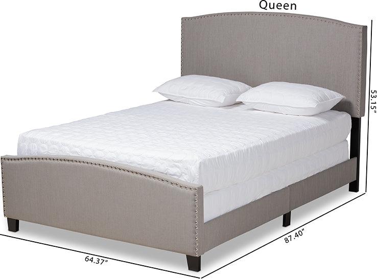 Wholesale Interiors Beds - Morgan Queen Bed Gray & Black