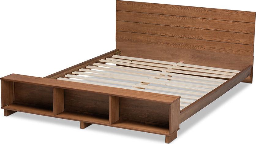 Wholesale Interiors Beds - Regina King Storage Bed Ash walnut