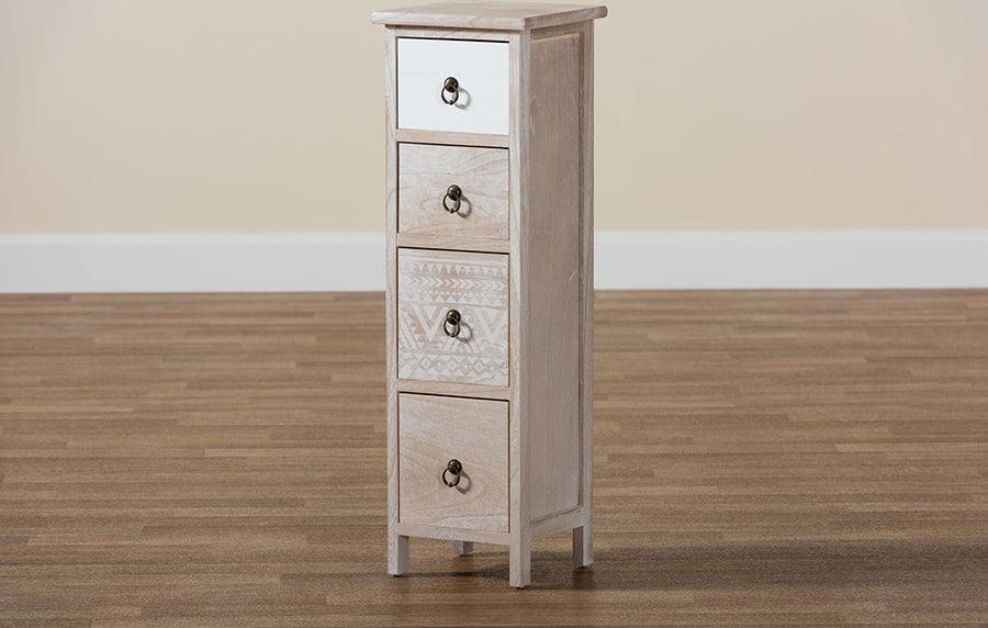 Wholesale Interiors Bedroom Organization - Seanna Modern and Contemporary Multi-Colored Wood 4-Drawer Storage Unit
