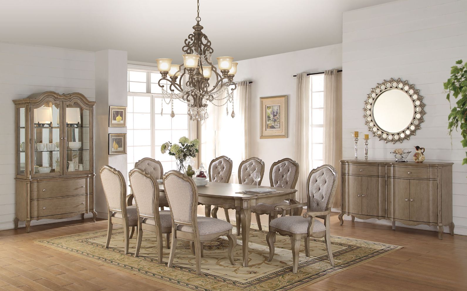 ACME Furniture Dining Tables - Chelmsford Dining Table, Antique Taupe (66050)