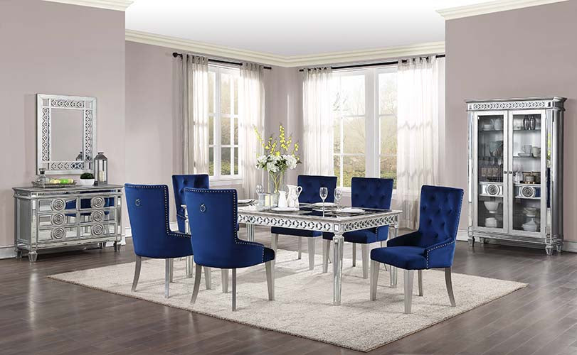 ACME Furniture Buffets & Sideboards - ACME Varian Server, Mirrored & Antique Platinum