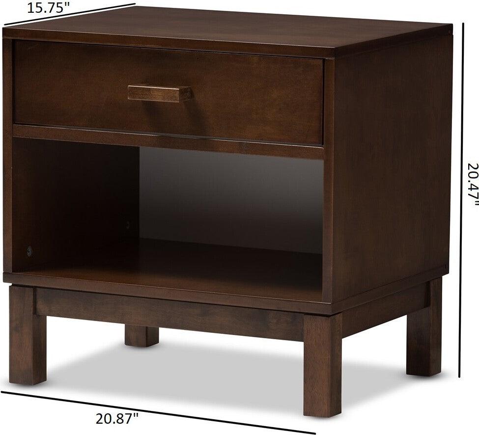 Wholesale Interiors Nightstands & Side Tables - Deirdre Nightstand Brown