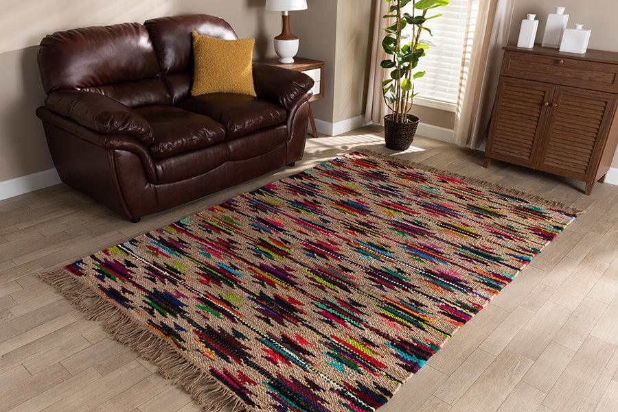Wholesale Interiors Indoor Rugs - Zurich Modern and Contemporary Multi-Colored Handwoven Hemp Blend Area Rug